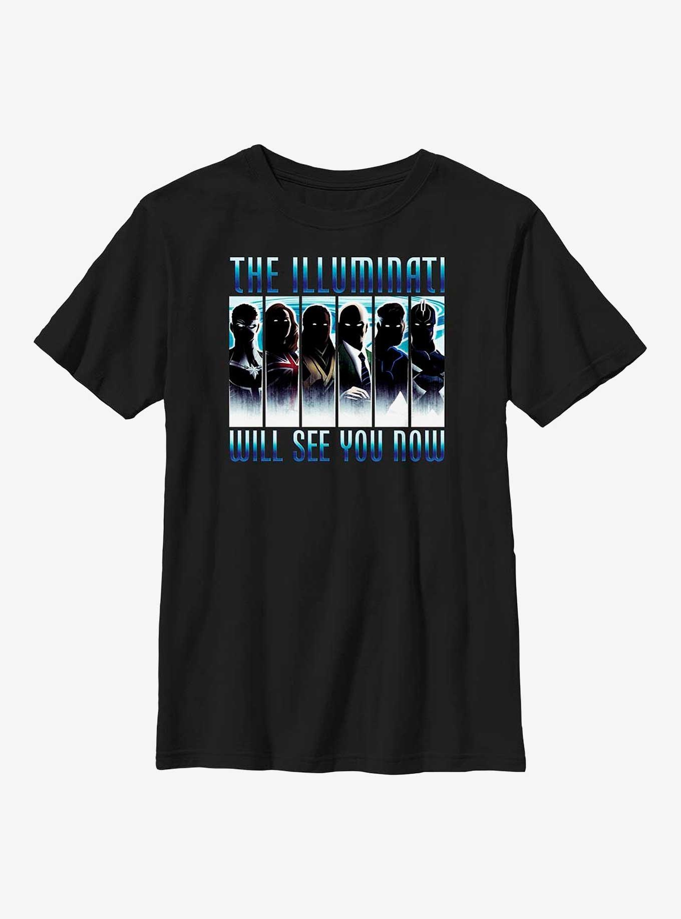 Marvel Doctor Strange In The Multiverse Of Madness The Illuminati Panels Youth T-Shirt, , hi-res