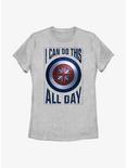Marvel Doctor Strange In The Multiverse Of Madness I Can Do This All Day Peggy Carter Shield Womens T-Shirt, ATH HTR, hi-res