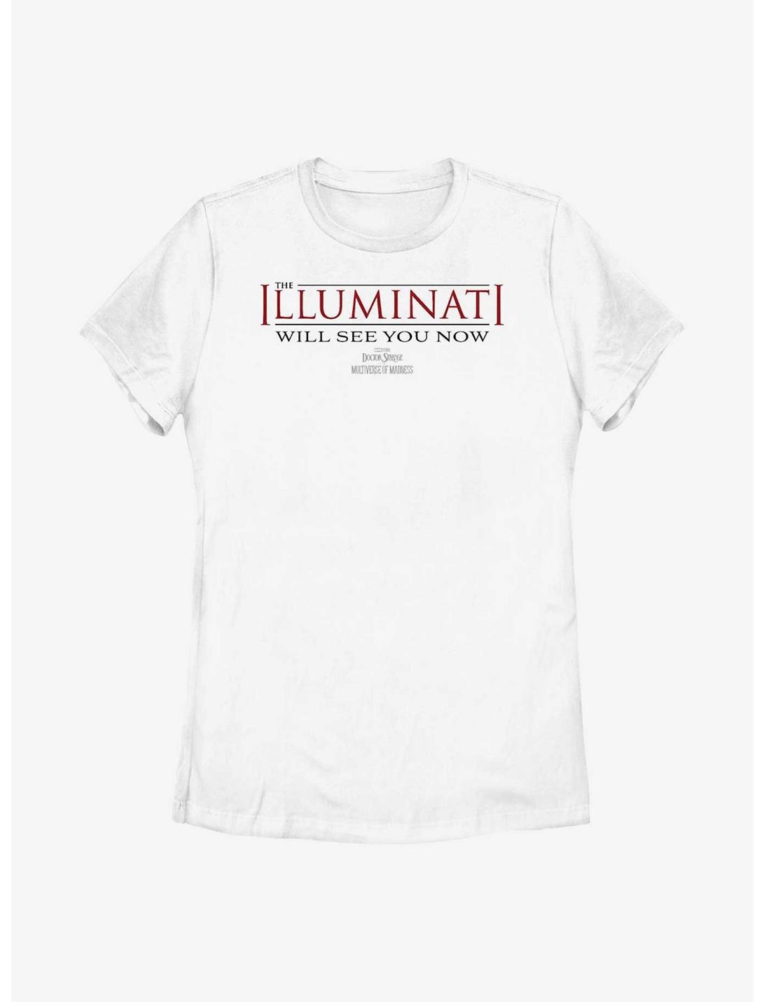 Marvel Doctor Strange In The Multiverse Of Madness The Illuminati Will See You Now Womens T-Shirt, WHITE, hi-res