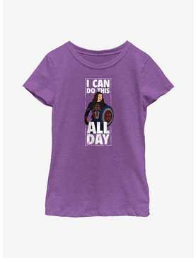 Marvel Doctor Strange In The Multiverse Of Madness I Can Do This All Day Captian Carter Youth Girls T-Shirt, , hi-res