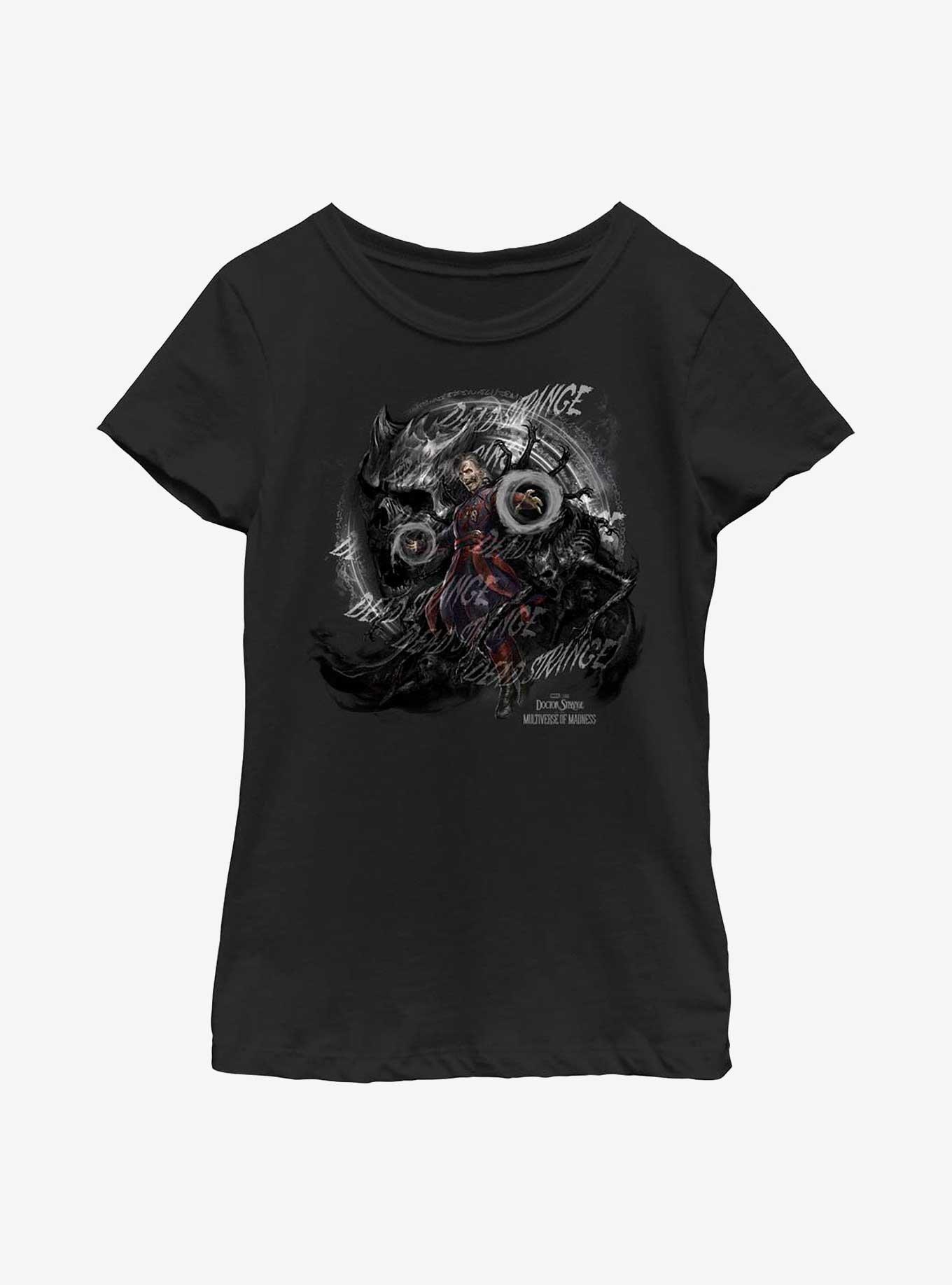 Marvel Doctor Strange In The Multiverse Of Madness Undead Zombie Youth Girls T-Shirt, BLACK, hi-res