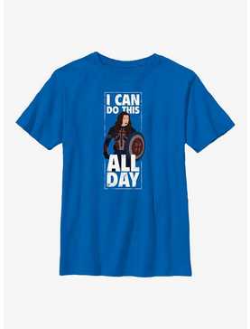 Marvel Doctor Strange In The Multiverse Of Madness I Can Do This All Day Captian Carter Youth T-Shirt, , hi-res