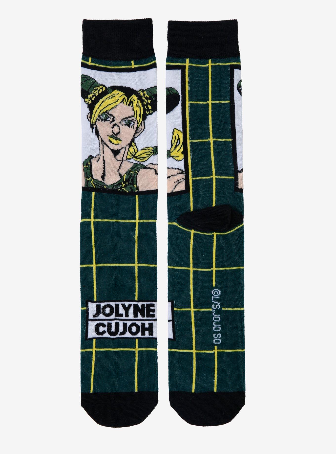 JoJo's Bizarre Adventure Jolyne Grid Crew Socks, , hi-res
