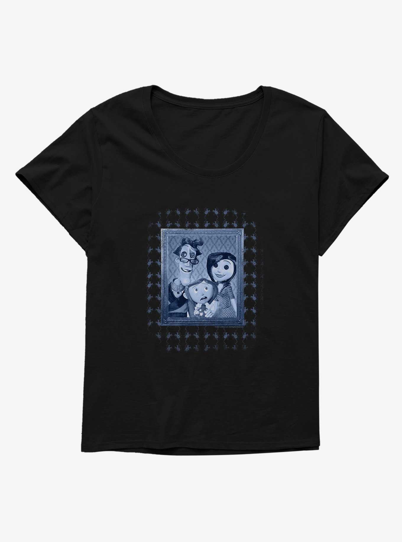 Coraline Family Portrait Womens T-Shirt Plus Size, , hi-res