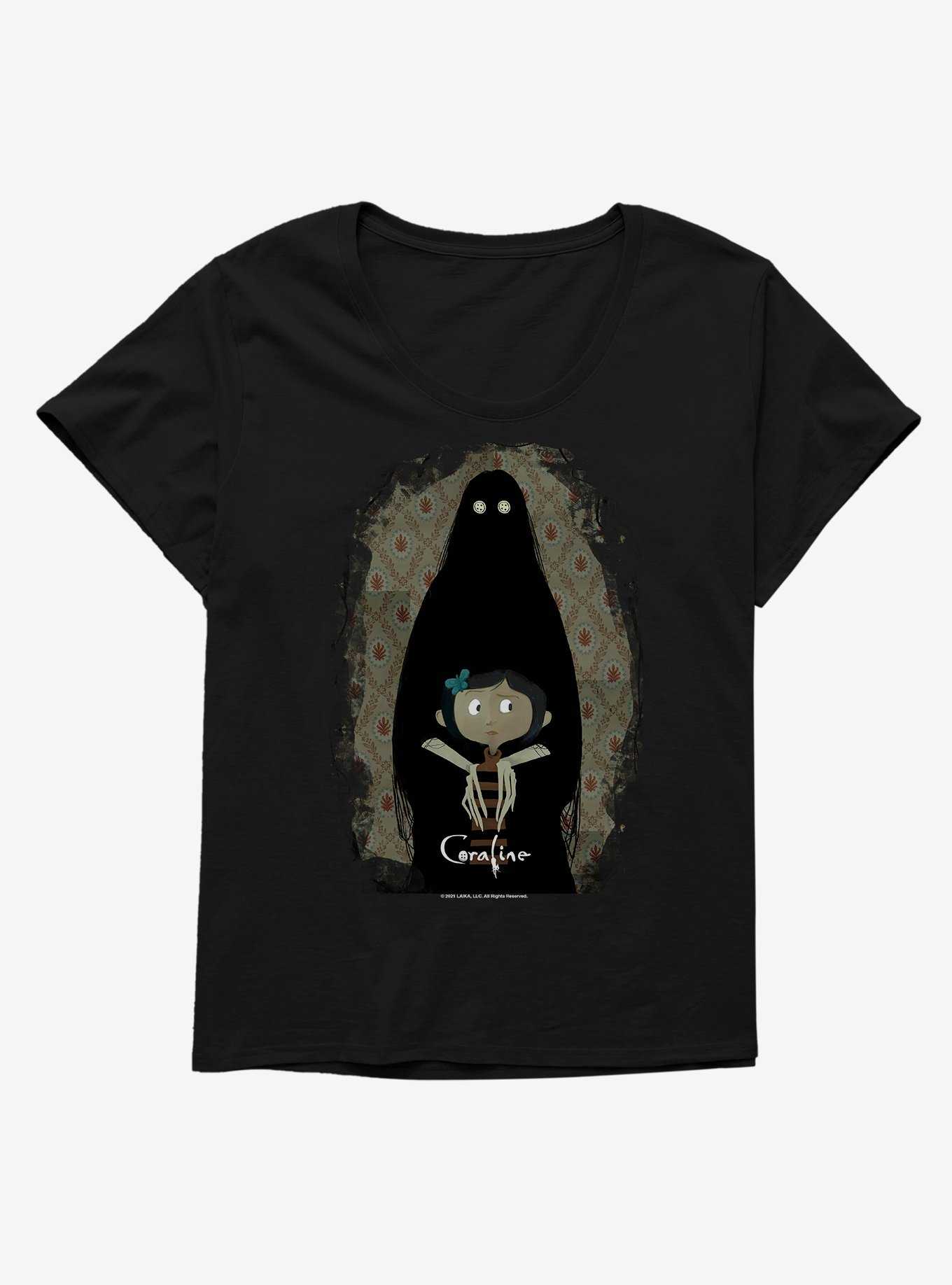 Coraline The Other Mother Shadow Womens T-Shirt Plus Size, , hi-res