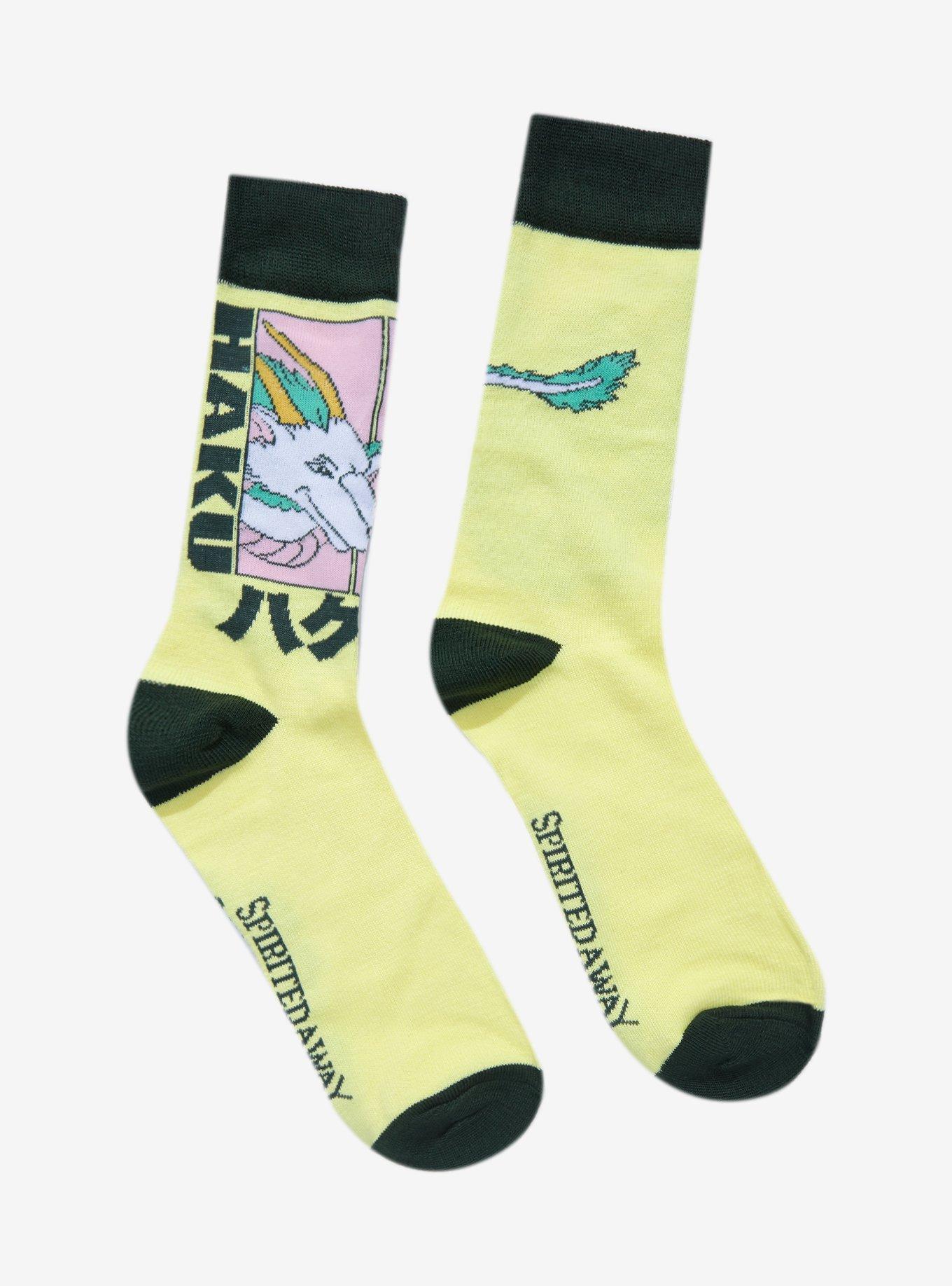 Studio Ghibli Spirited Away Haku Panel Crew Socks, , hi-res