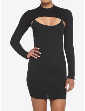 Black Twofer Mini Dress, , hi-res