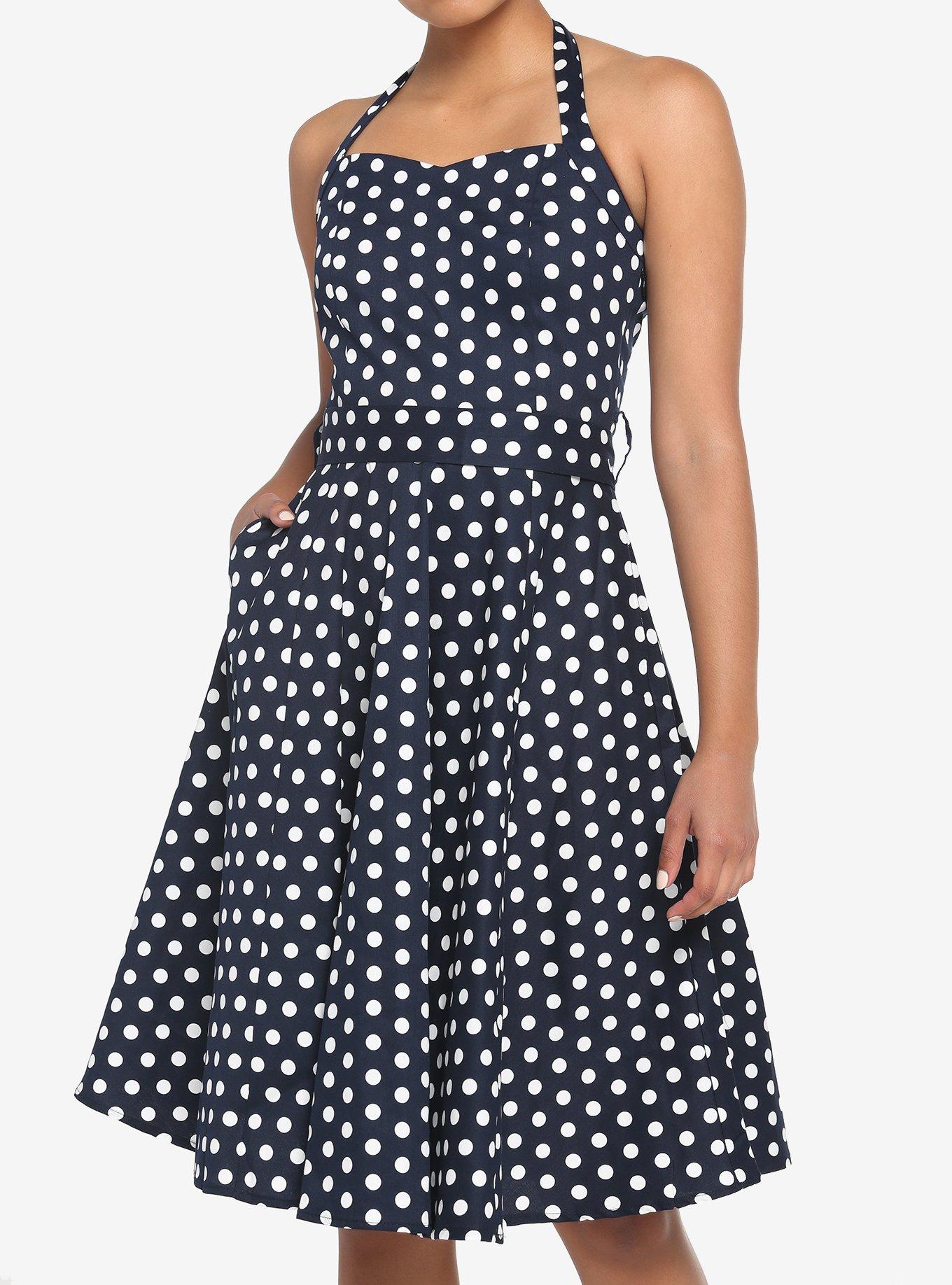 Nicki Minaj: Blue Polka Dot Dress