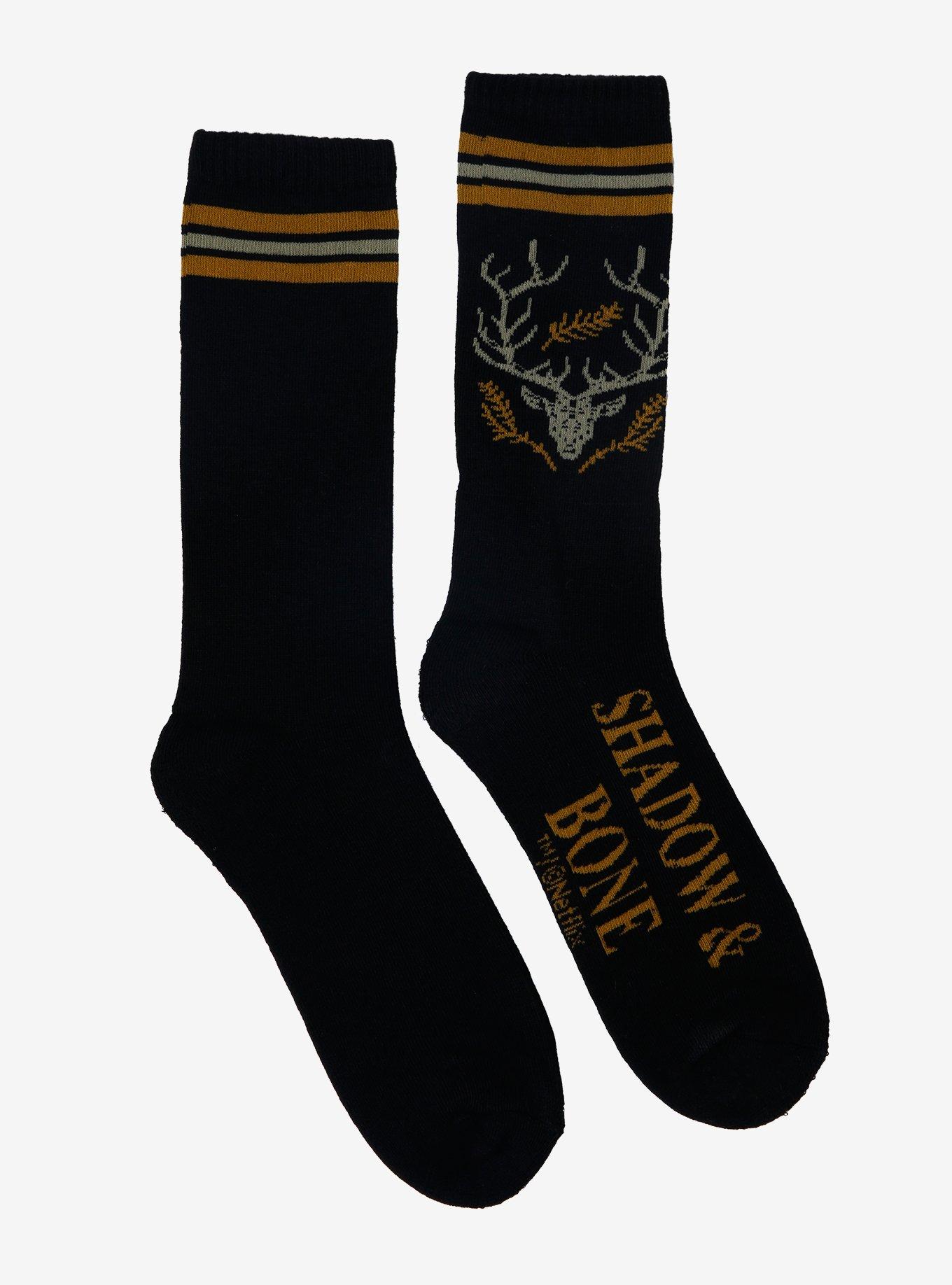 Shadow & Bone Deer Crew Socks | Hot Topic
