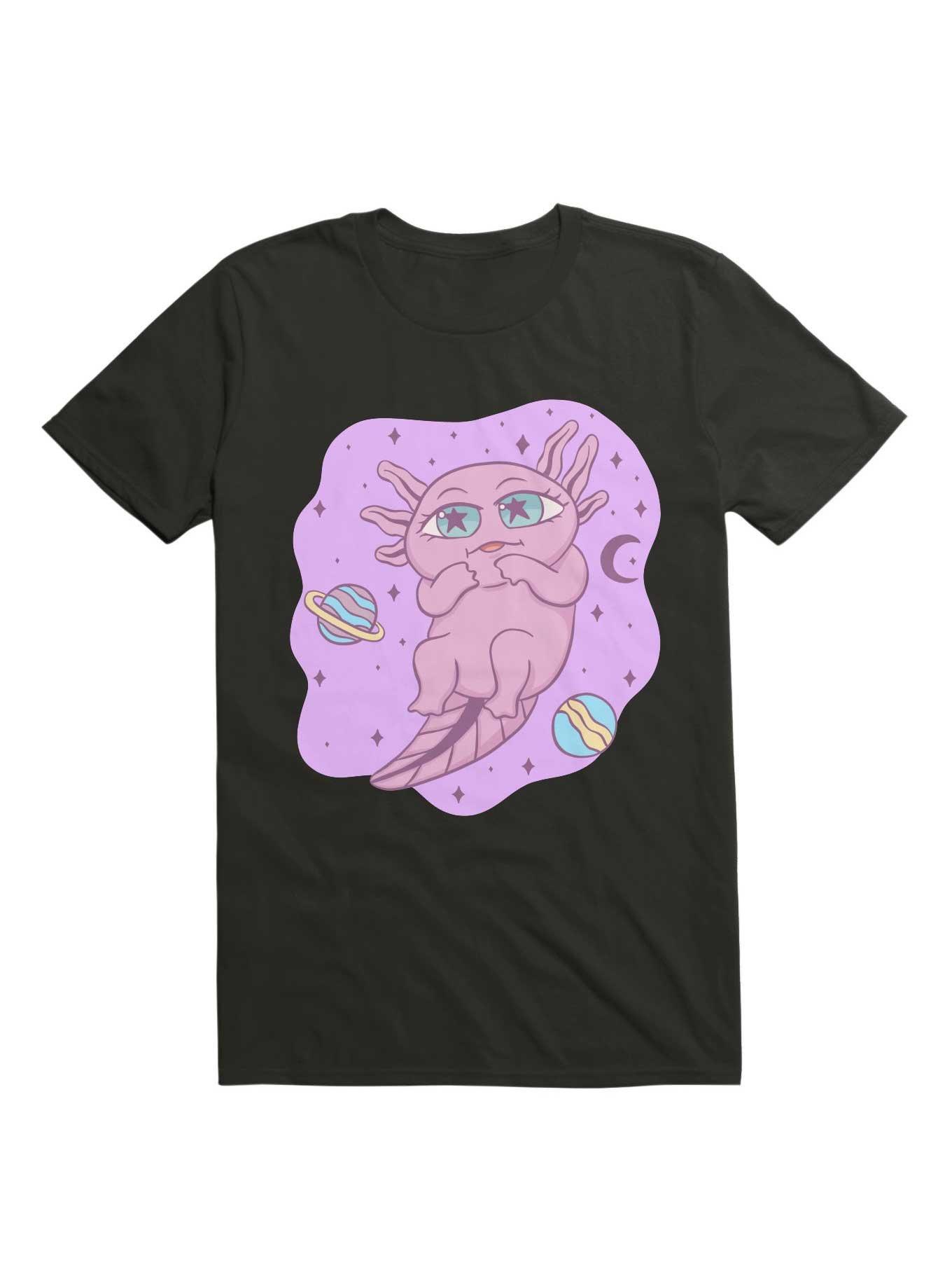 Kawaii Cute Axolotl In Space T-Shirt, , hi-res