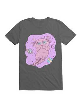 Kawaii Cute Axolotl In Space T-Shirt, , hi-res