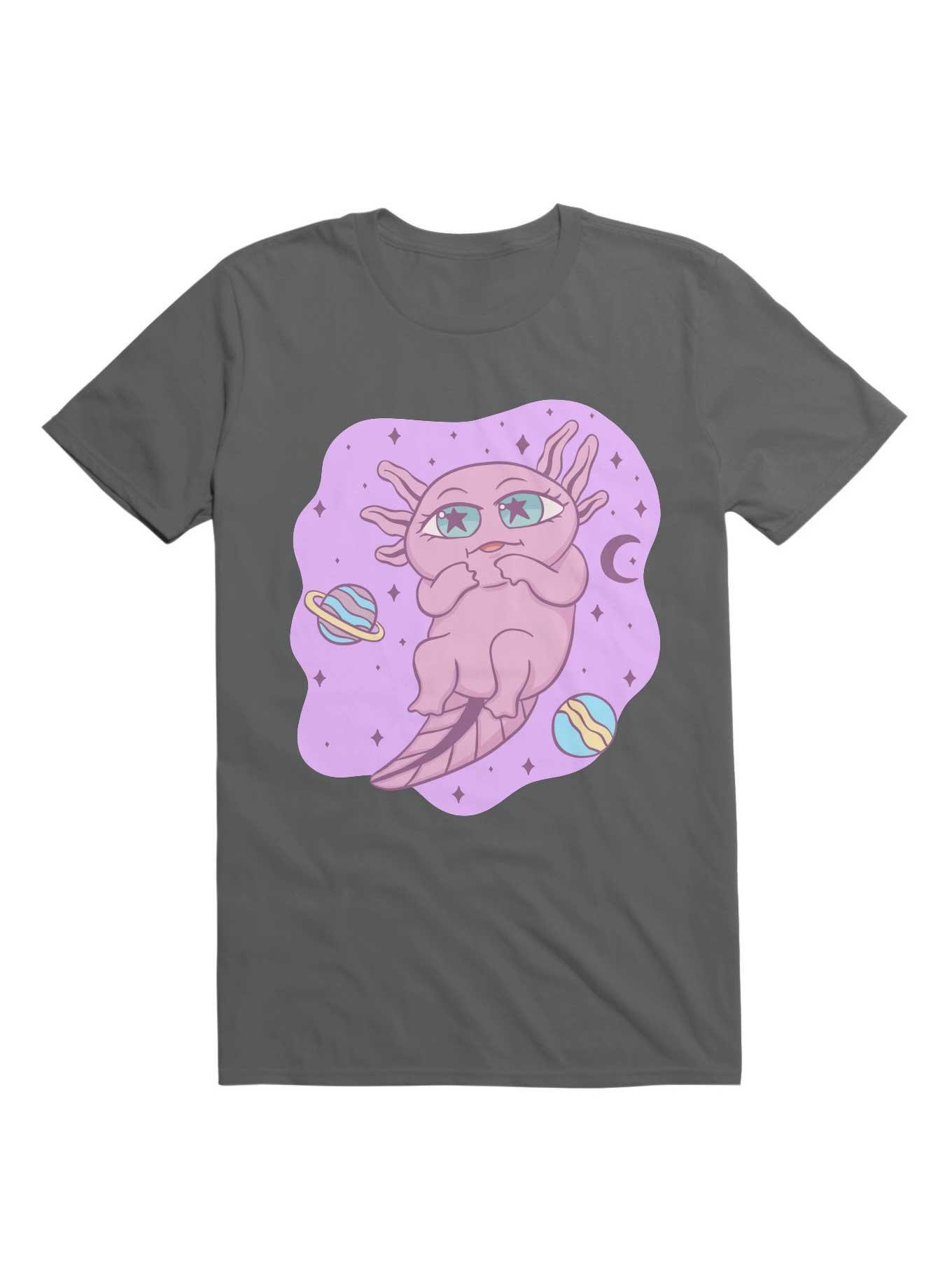 Kawaii Cute Axolotl In Space T-Shirt, , hi-res