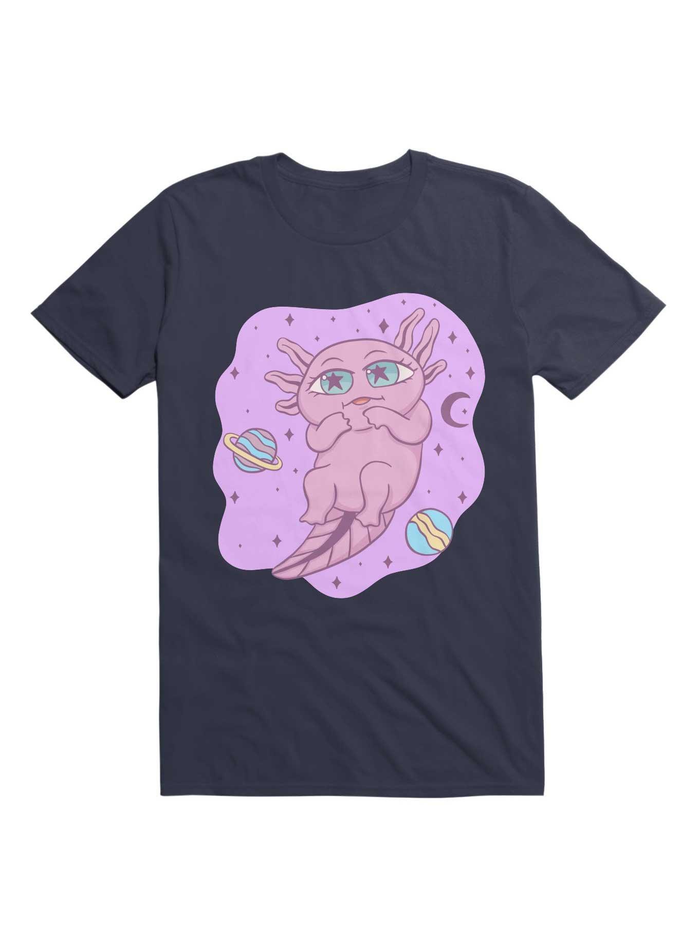 Kawaii Cute Axolotl In Space T-Shirt, , hi-res
