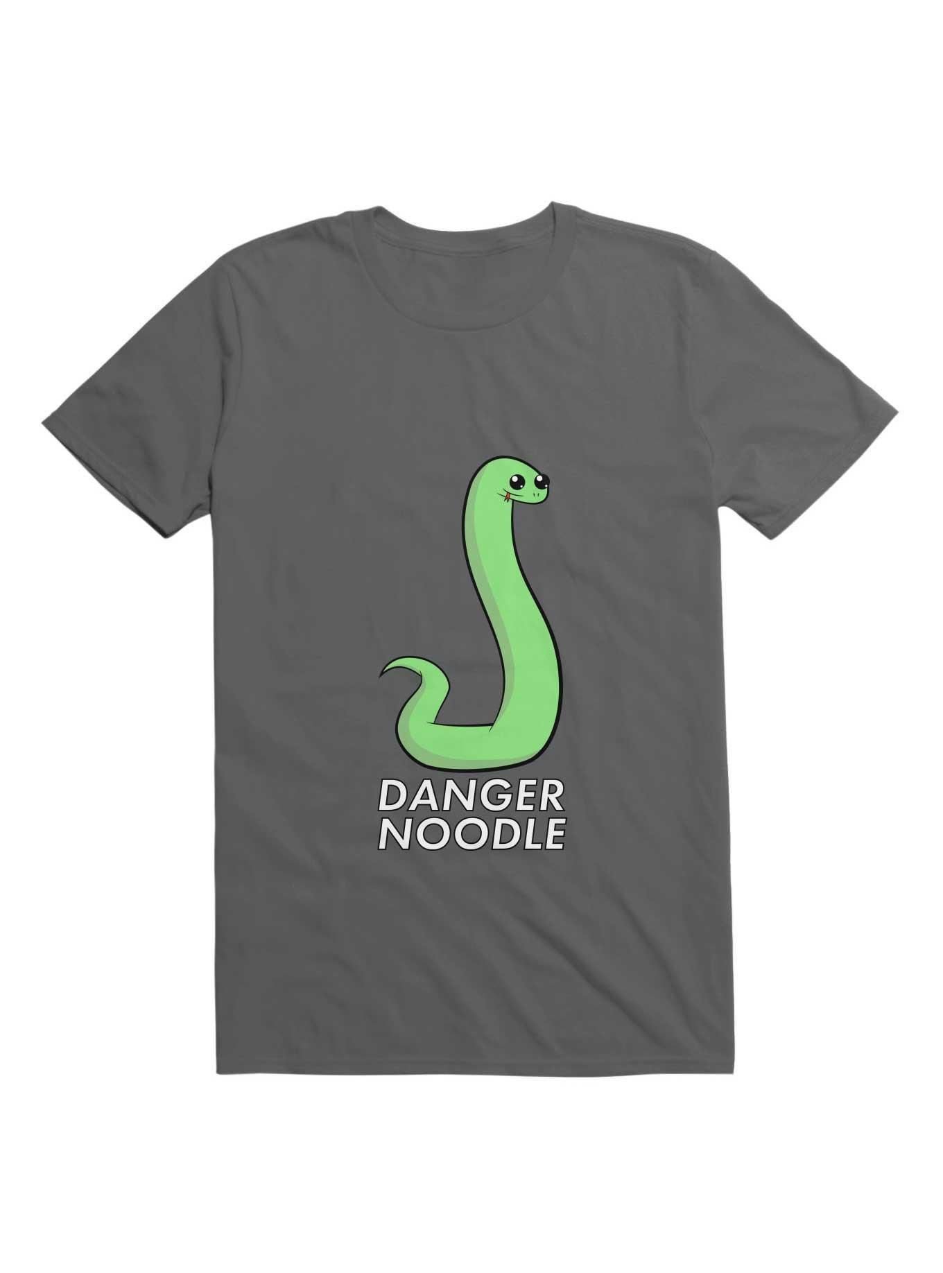 Kawaii Danger Noodle T-Shirt, CHARCOAL, hi-res