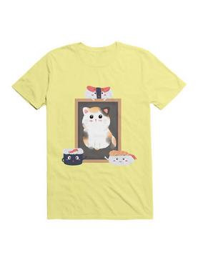 Kawaii Funny Sushi Loves Cute Cat Kawaii T-Shirt, , hi-res