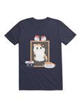 Kawaii Funny Sushi Loves Cute Cat Kawaii T-Shirt, NAVY, hi-res
