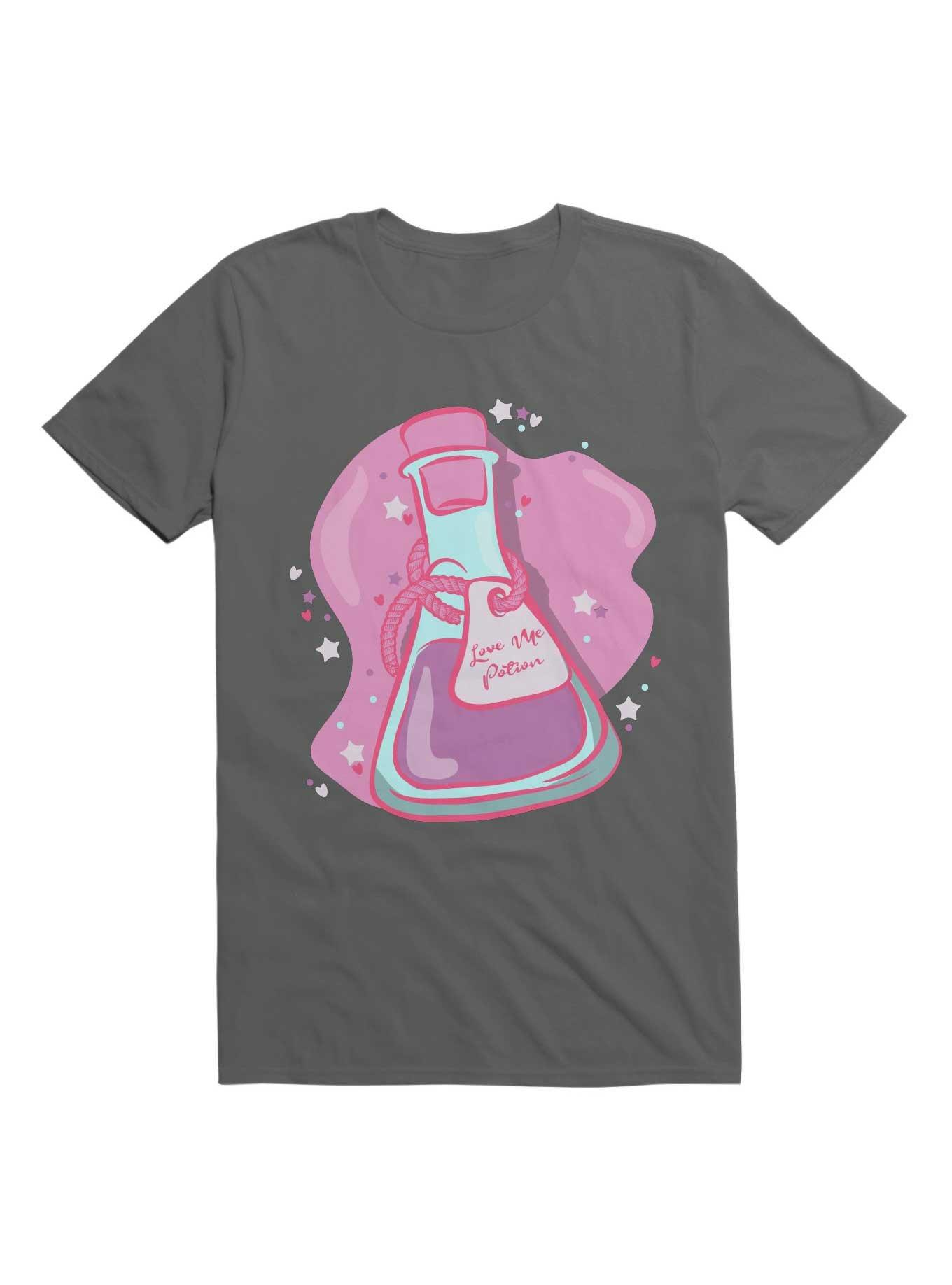 Kawaii Love Me Potion, Valentines Day T-Shirt, CHARCOAL, hi-res