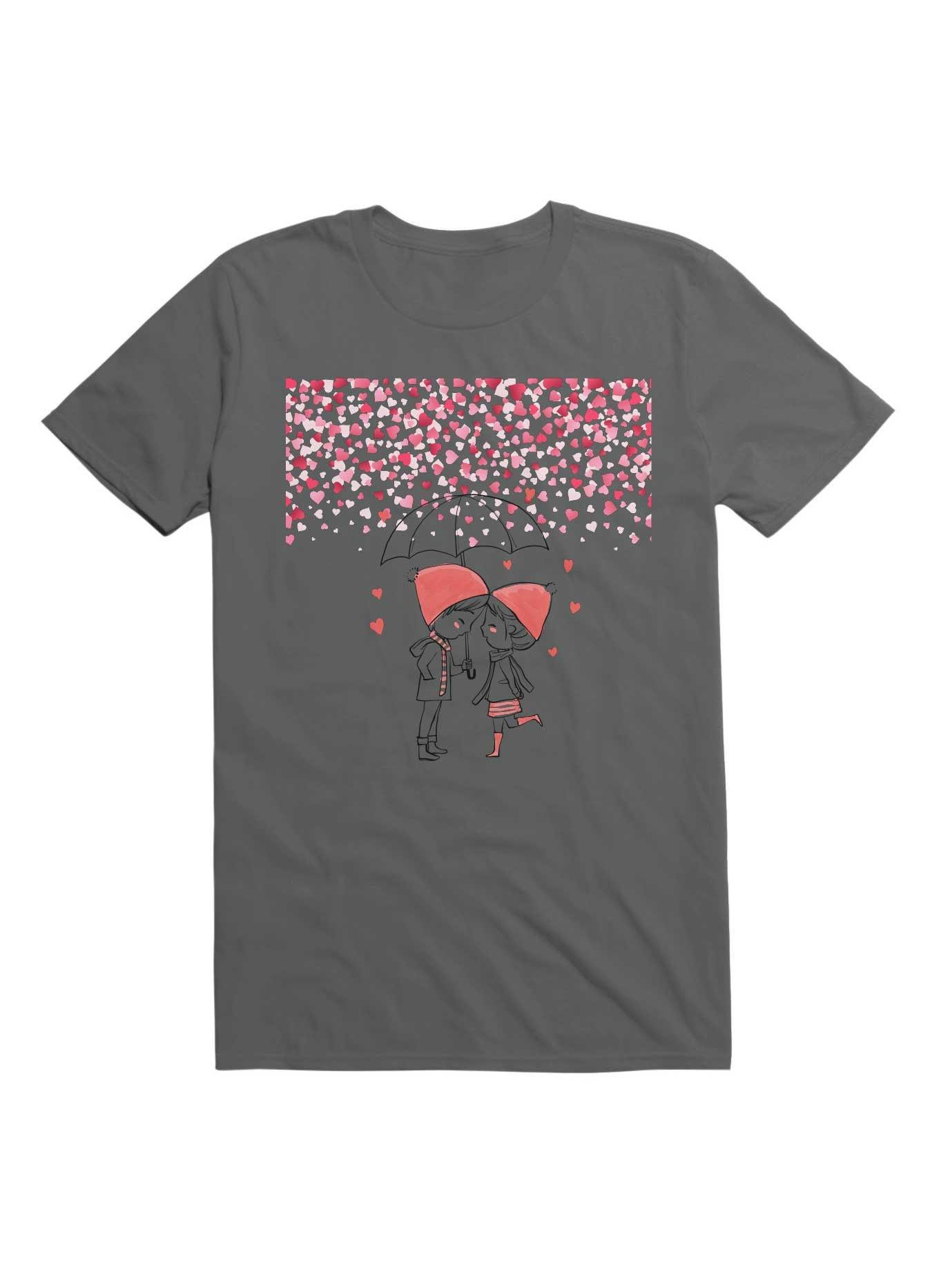 Kawaii Love Rain T-Shirt, CHARCOAL, hi-res