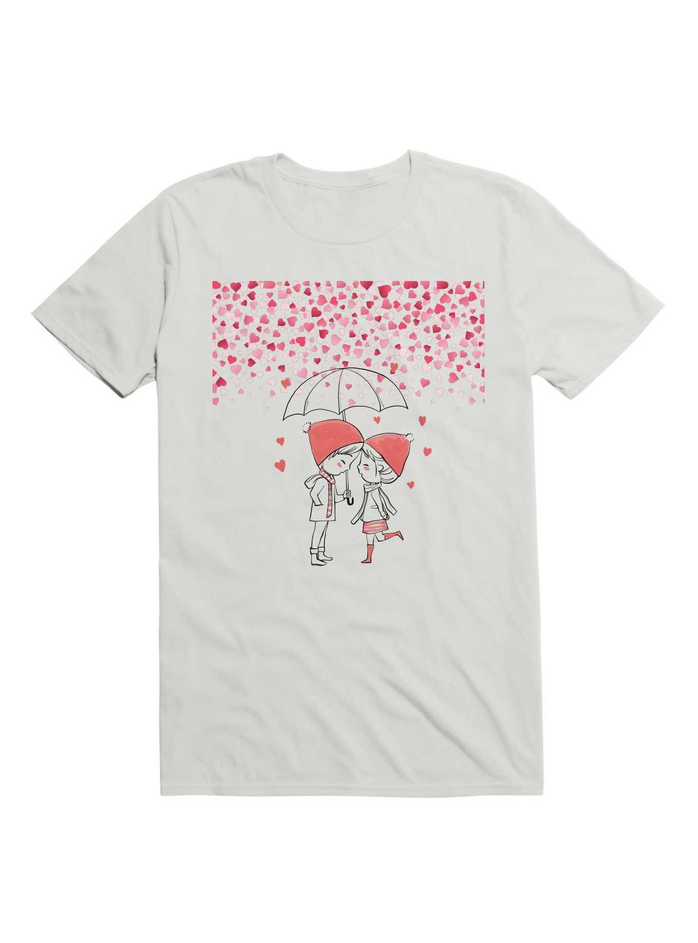 Kawaii Love Rain T-Shirt, WHITE, hi-res