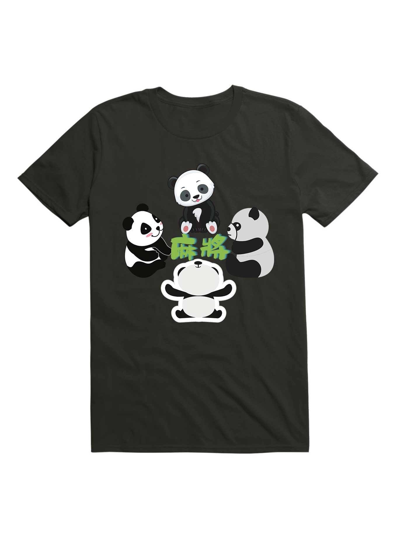 Kawaii Mahjong Panda Cute Funny T-Shirt