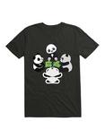 Kawaii Mahjong Panda Cute Funny T-Shirt, BLACK, hi-res