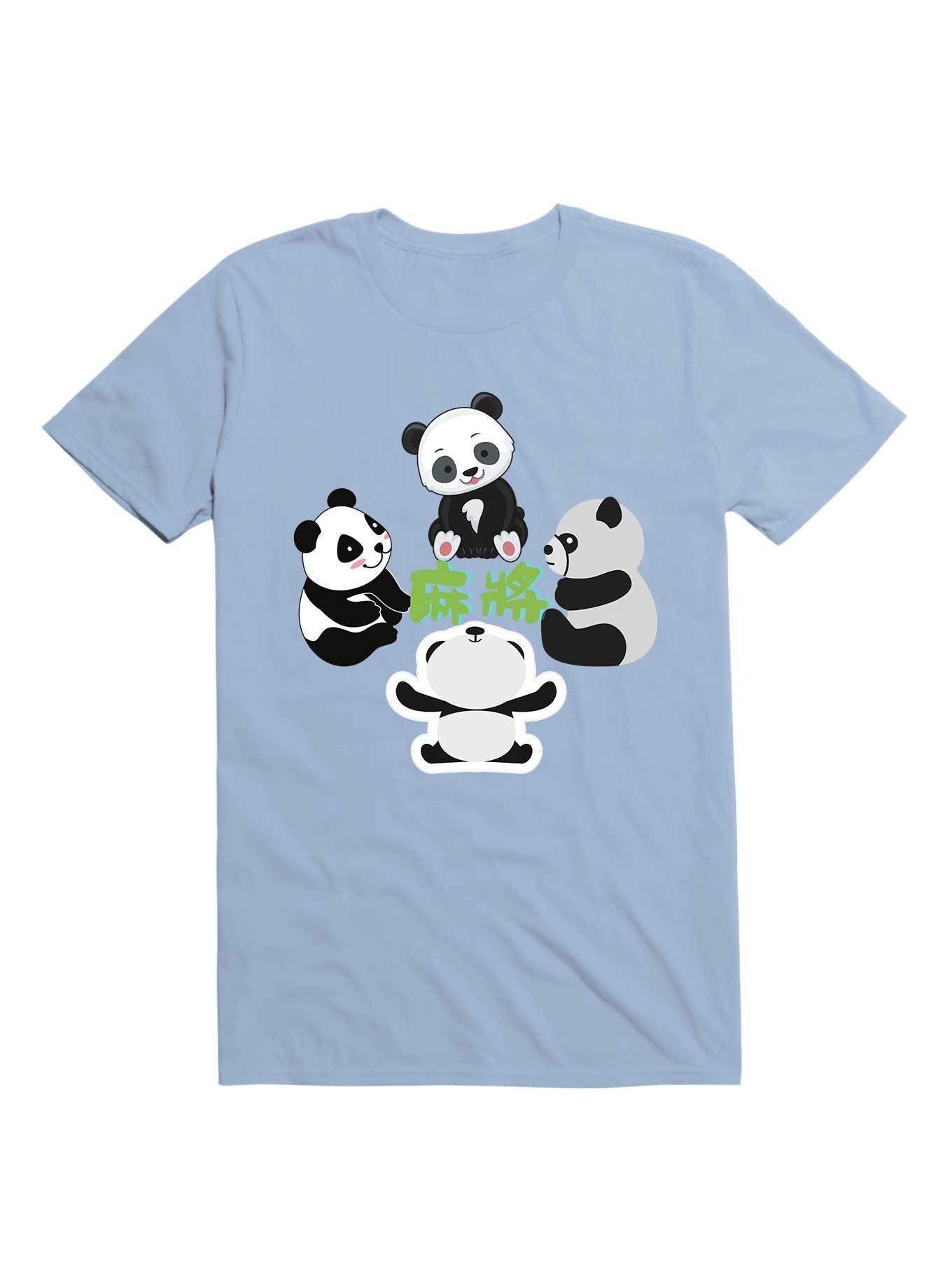 Kawaii Mahjong Panda Cute Funny T-Shirt, , hi-res