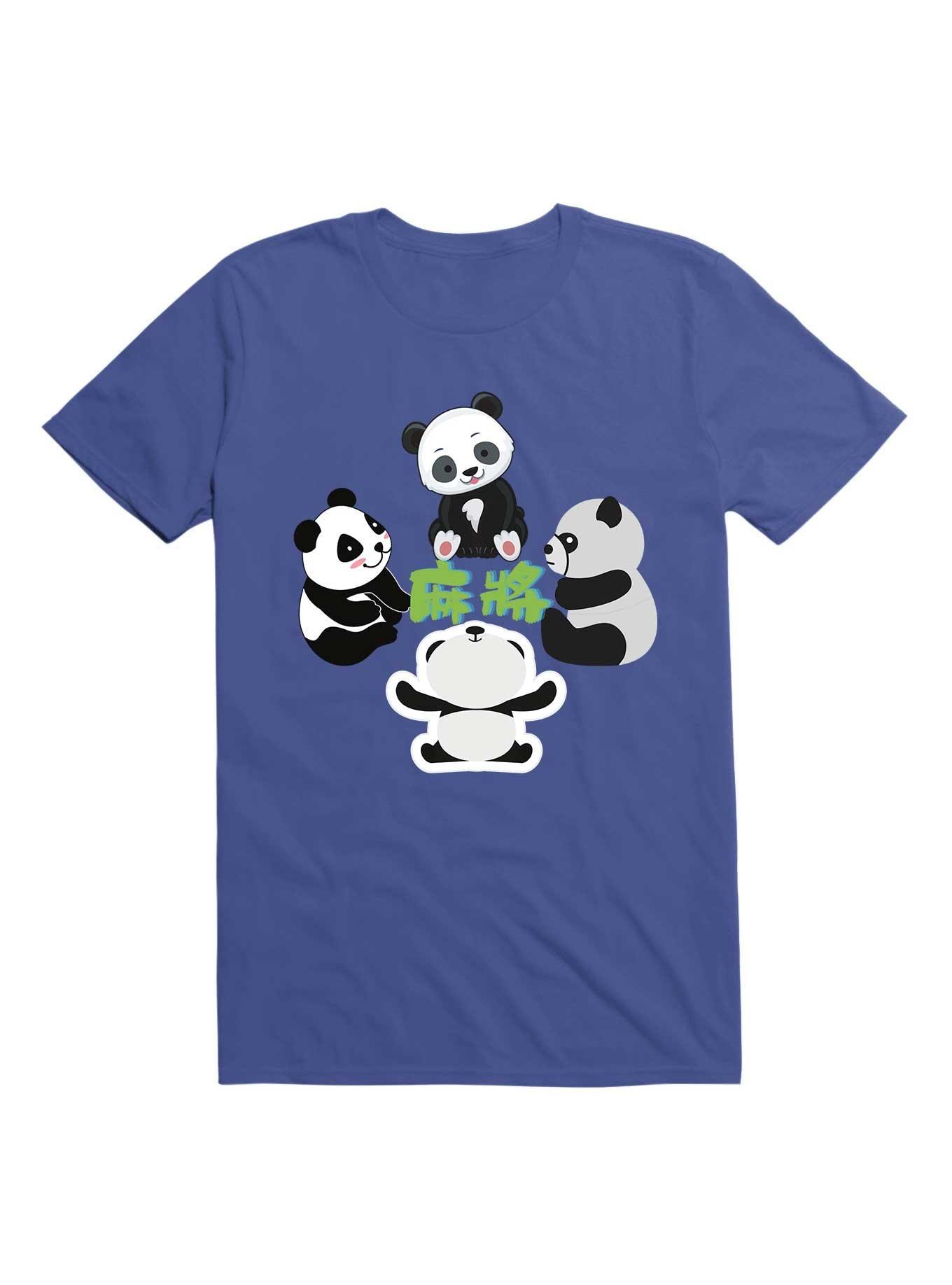 Kawaii Mahjong Panda Cute Funny T-Shirt, , hi-res