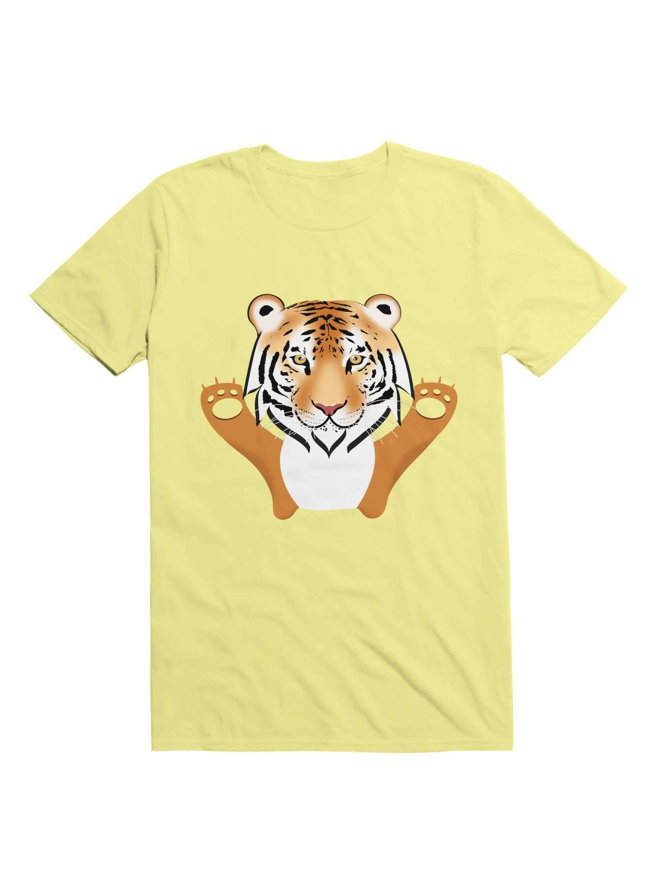 Kawaii My Cute Tiger Face T-Shirt, , hi-res