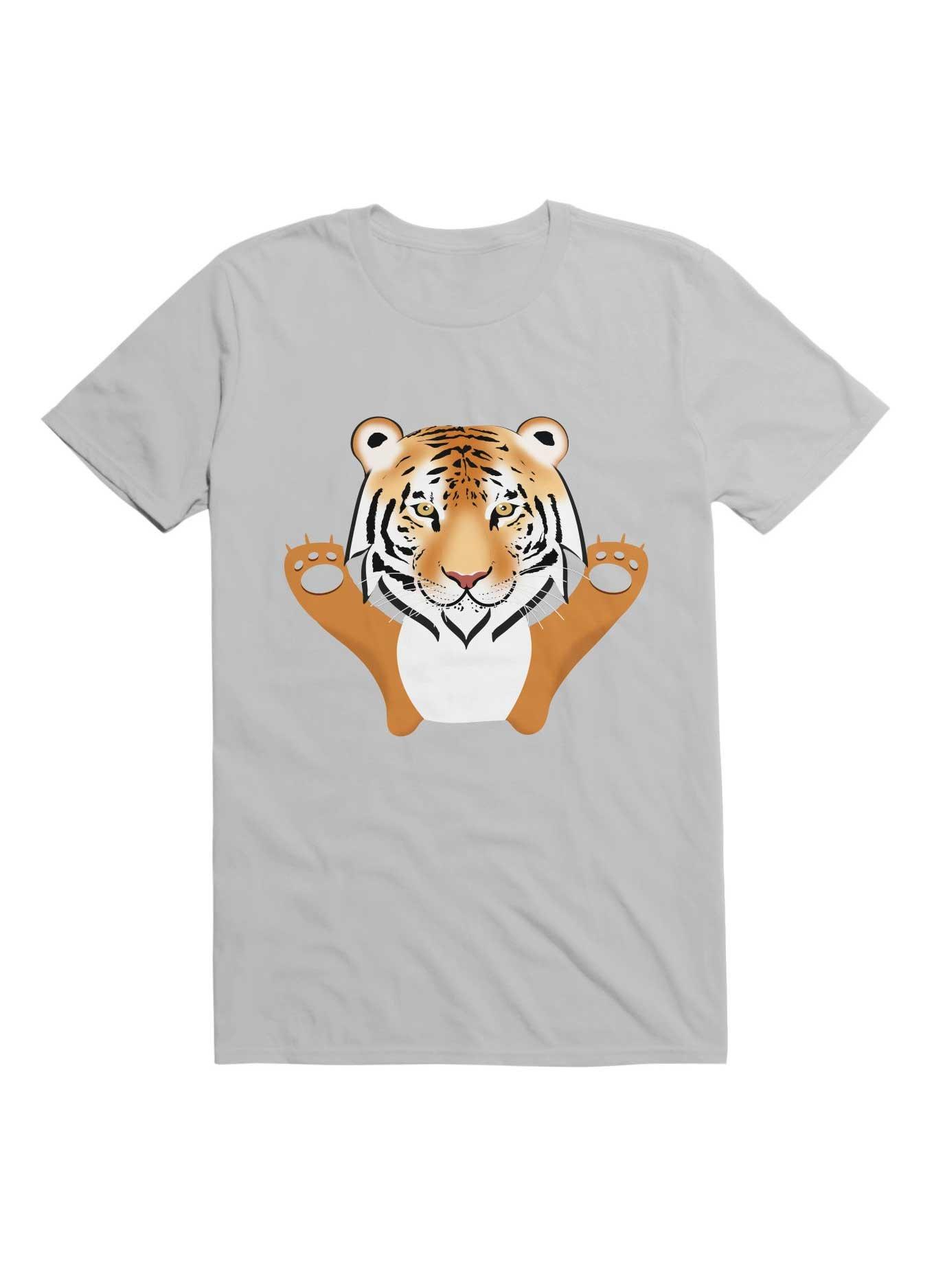 Kawaii My Cute Tiger Face T-Shirt, , hi-res