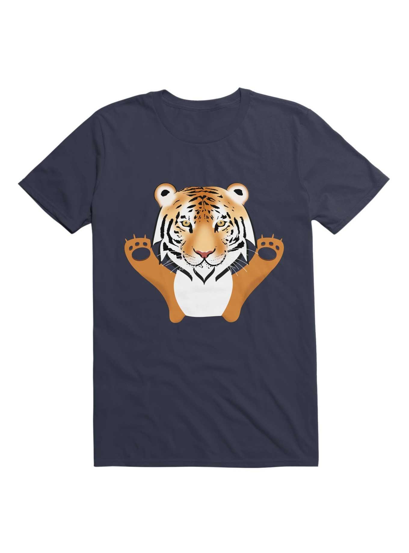 Kawaii My Cute Tiger Face T-Shirt, , hi-res