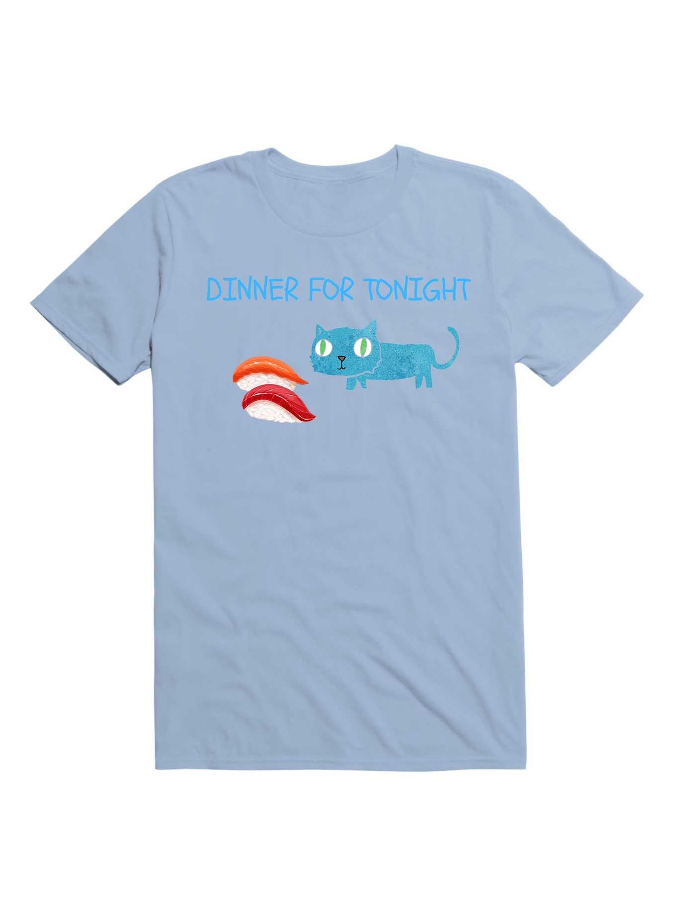 Kawaii Sushi Cat Dinner For Tonight T-Shirt, , hi-res