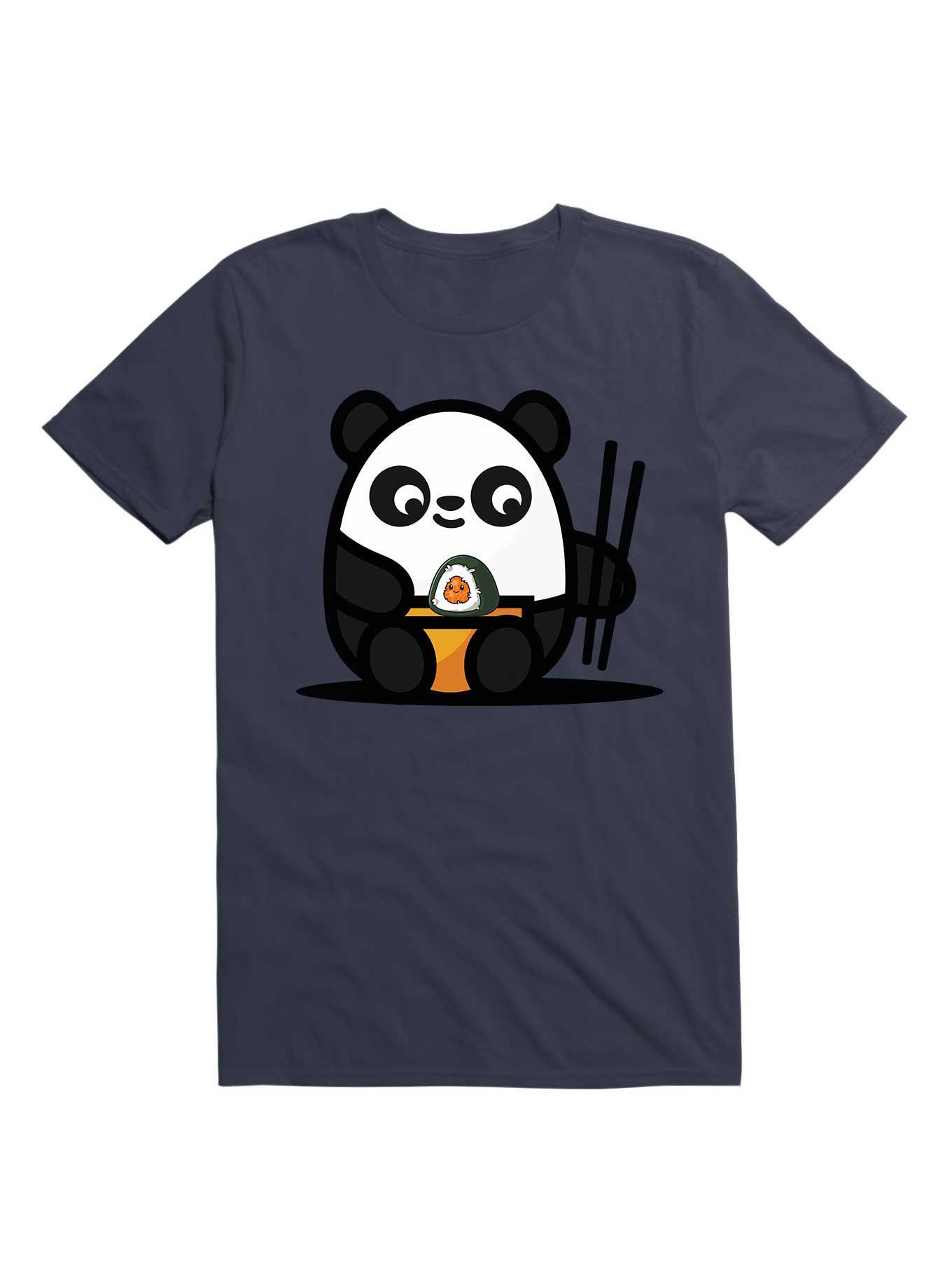 Kawaii Sushi Panda T-Shirt, NAVY, hi-res