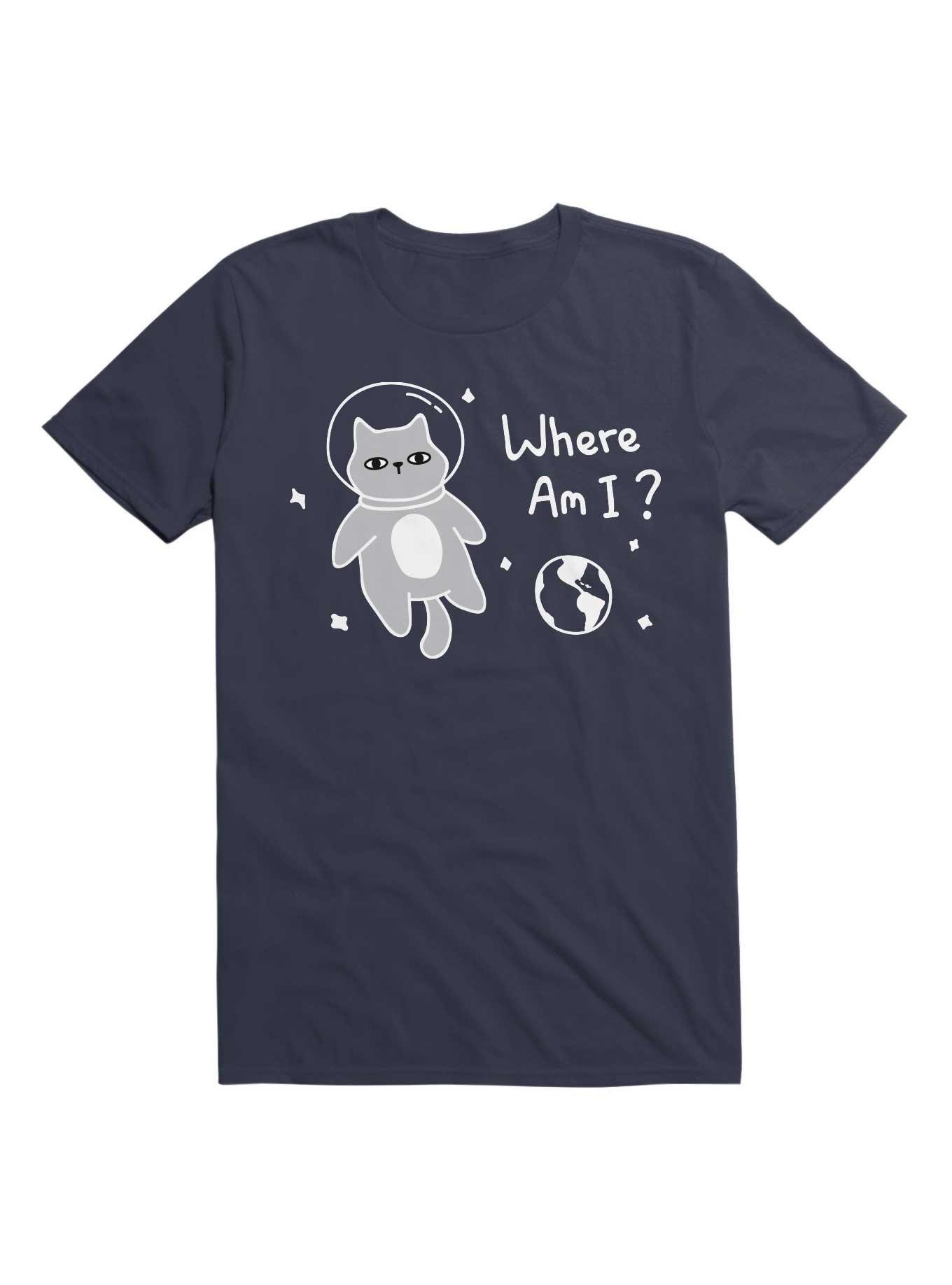 Kawaii Where Am I? T-Shirt, NAVY, hi-res
