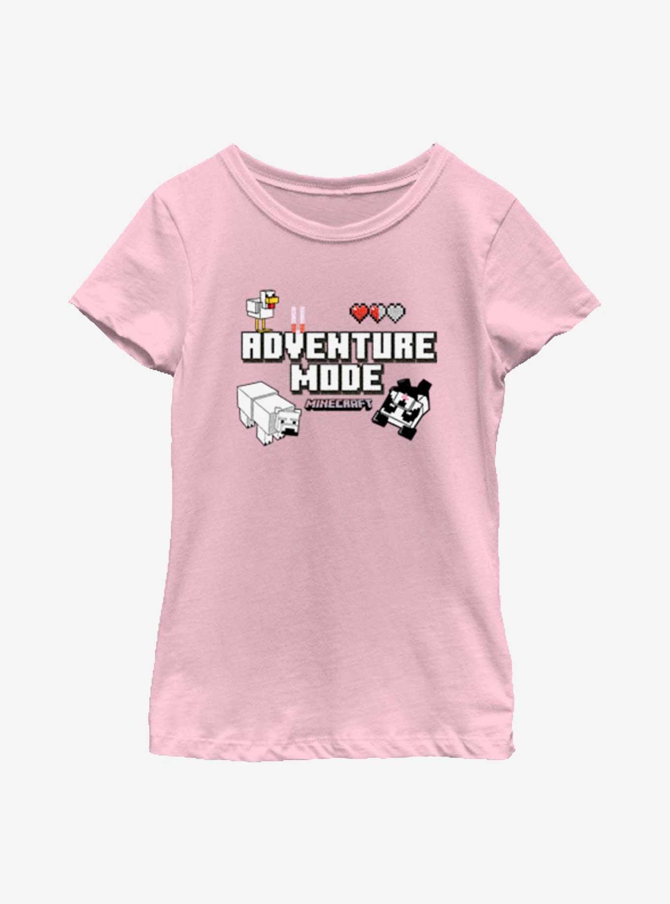 Minecraft And Adventure Youth Girls T-Shirt, , hi-res