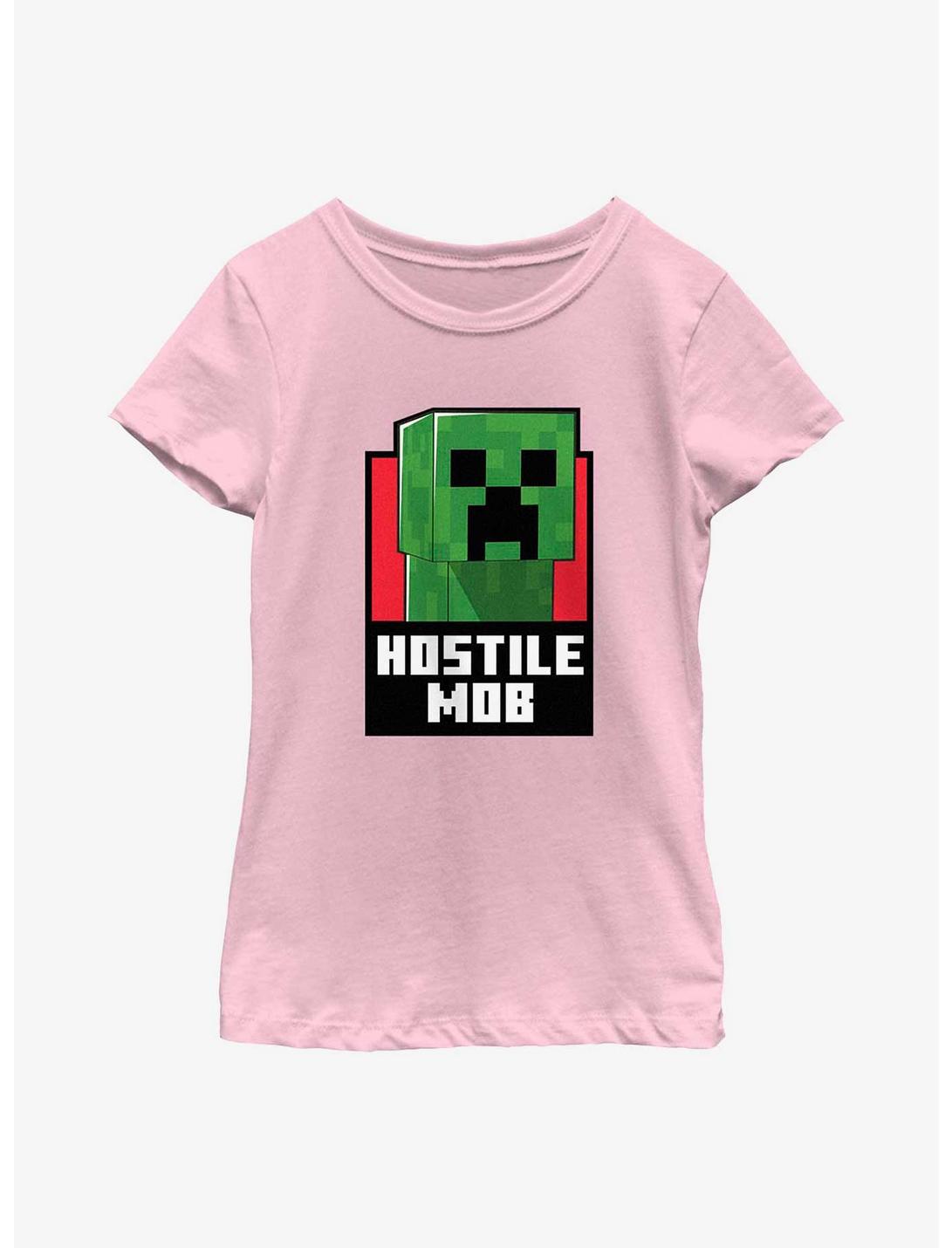 Minecraft Creep Hostile Mob Youth Girls T-Shirt, PINK, hi-res