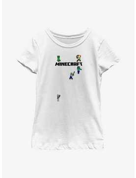 Minecraft Logo Sprites Overworld Youth Girls T-Shirt, , hi-res