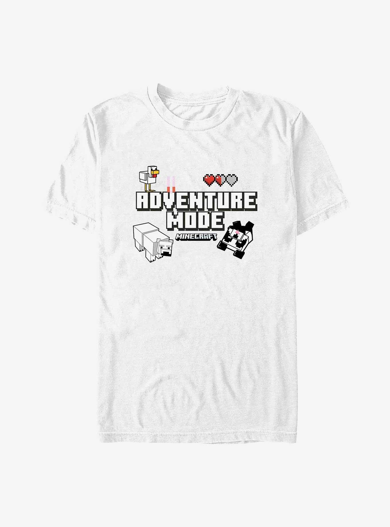 Minecraft And Adventure T-Shirt, WHITE, hi-res