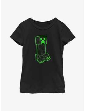 Minecraft Creeper Grid Youth Girls T-Shirt, , hi-res