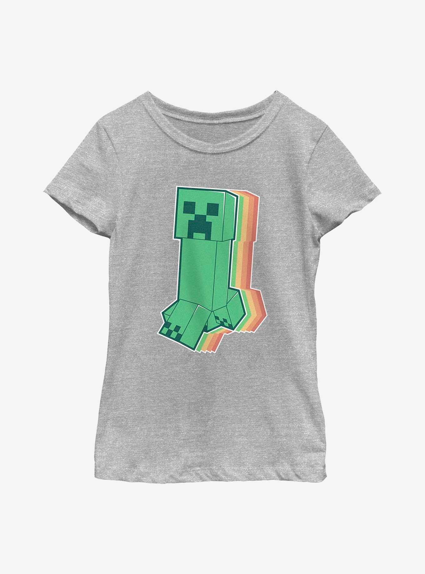 Minecraft Creeper Repeat Youth Girls T-Shirt, ATH HTR, hi-res