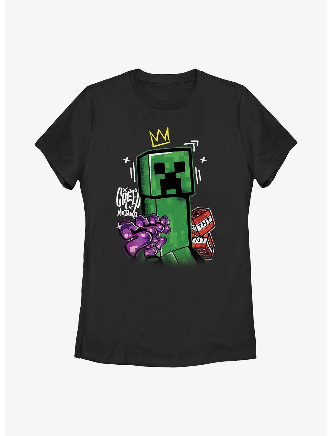 Minecraft Big Creep Crowned Womens T-Shirt, BLACK, hi-res