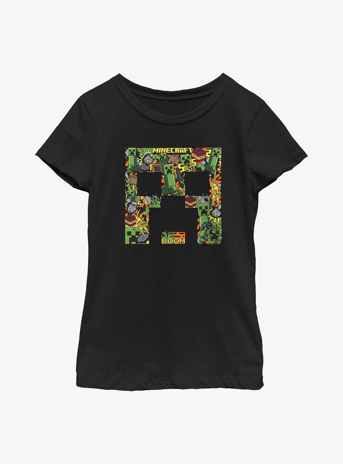 Minecraft Funtage Face Youth Girls T-Shirt, , hi-res