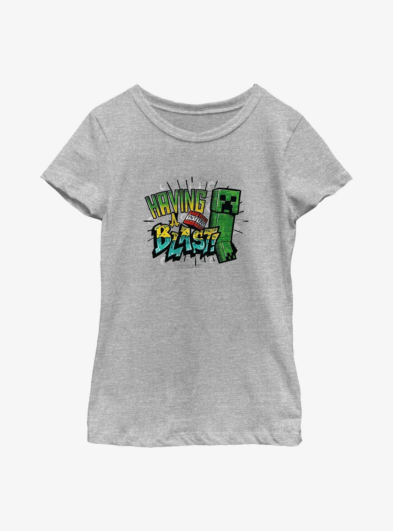 Minecraft Pocket Blast Youth Girls T-Shirt, ATH HTR, hi-res