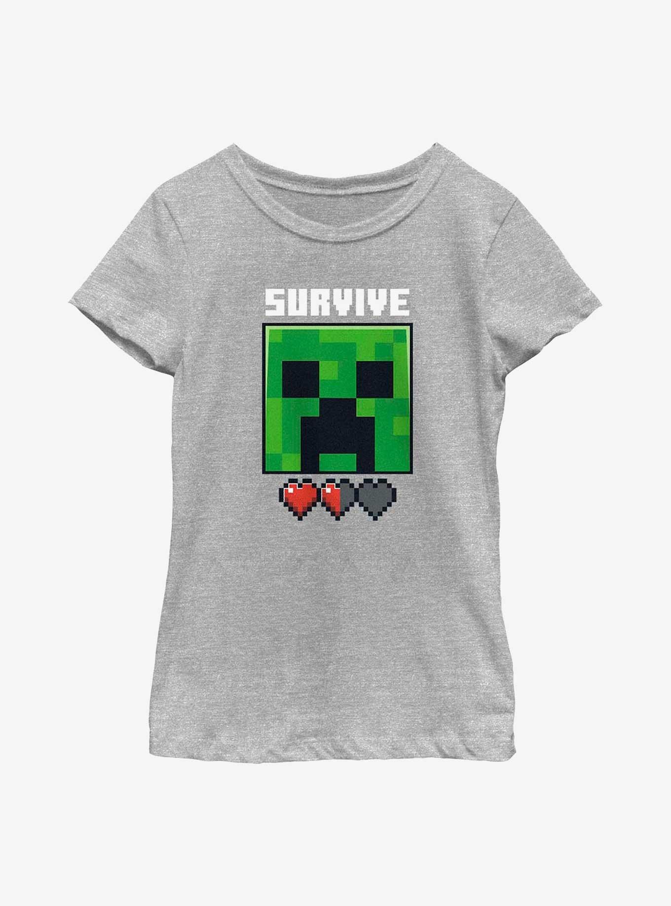 Minecraft Survive Or Game Over Youth Girls T-Shirt, , hi-res