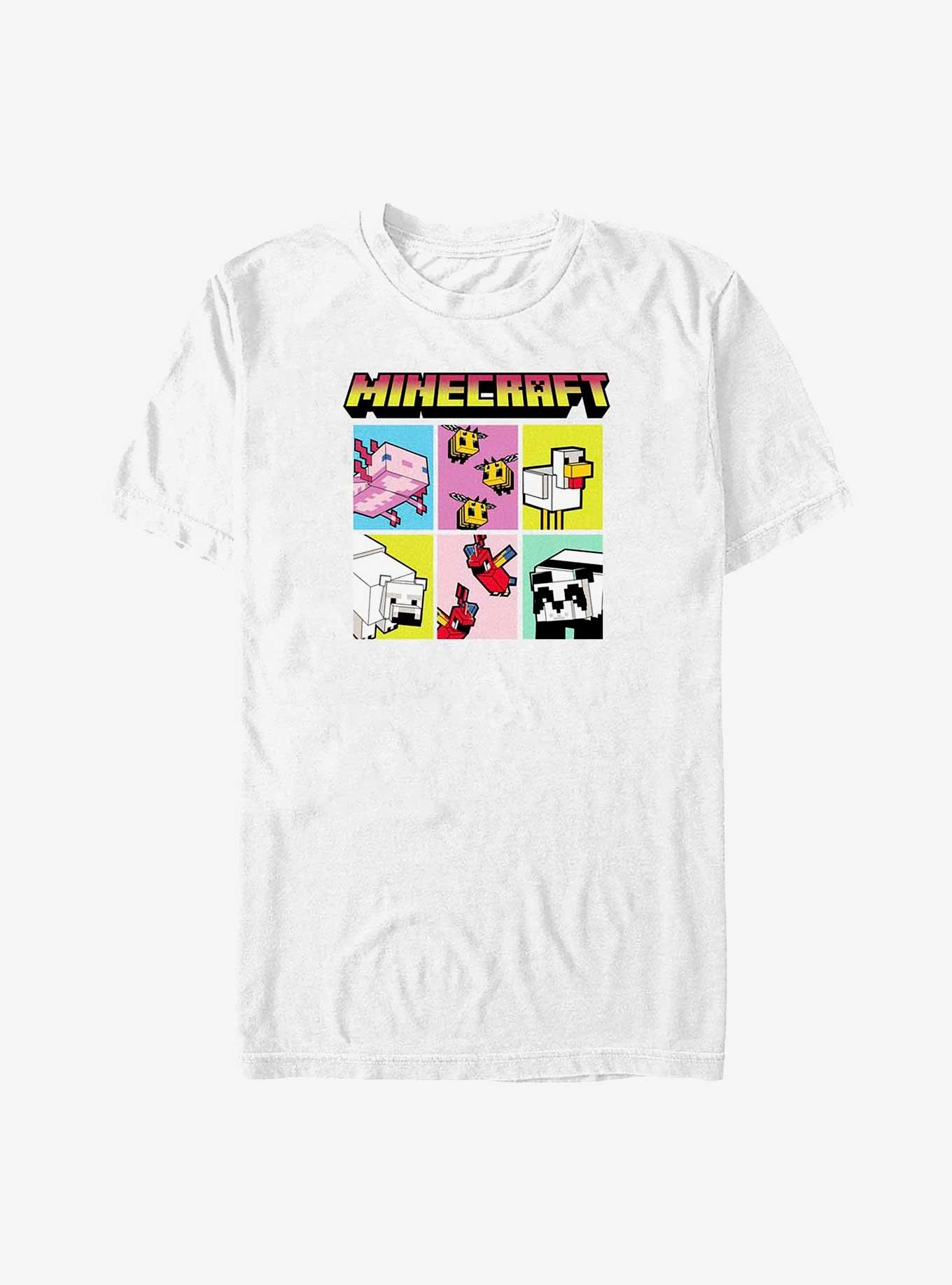 Minecraft Animal Blocks T-Shirt, WHITE, hi-res
