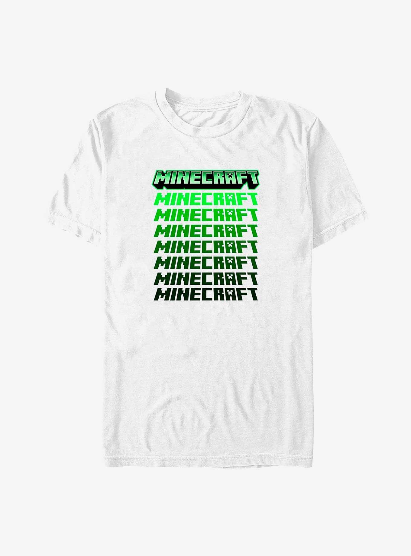 Minecraft Chrome Stacked Logo T-Shirt, , hi-res