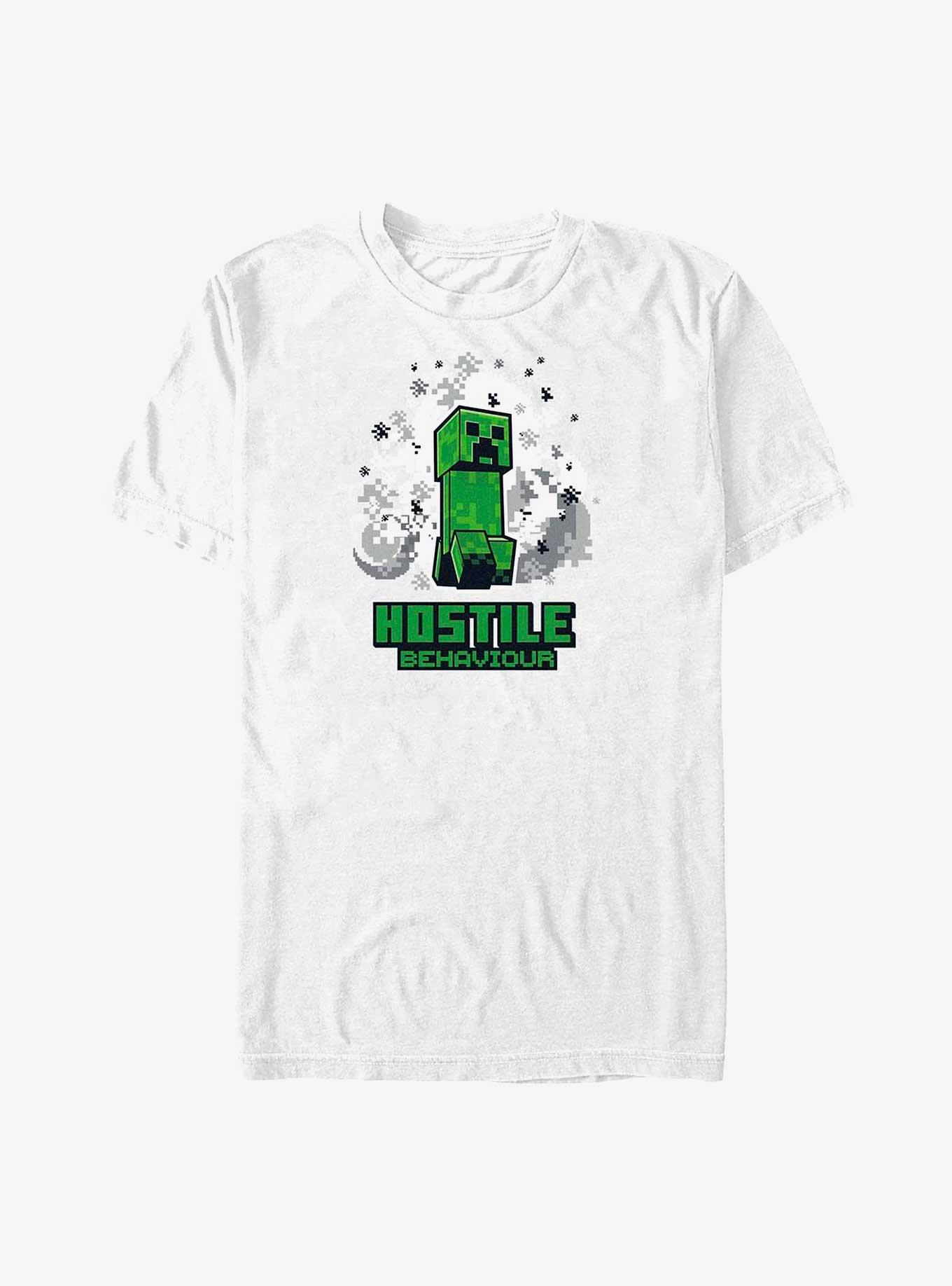 Minecraft Creeper Hostile T-Shirt, WHITE, hi-res