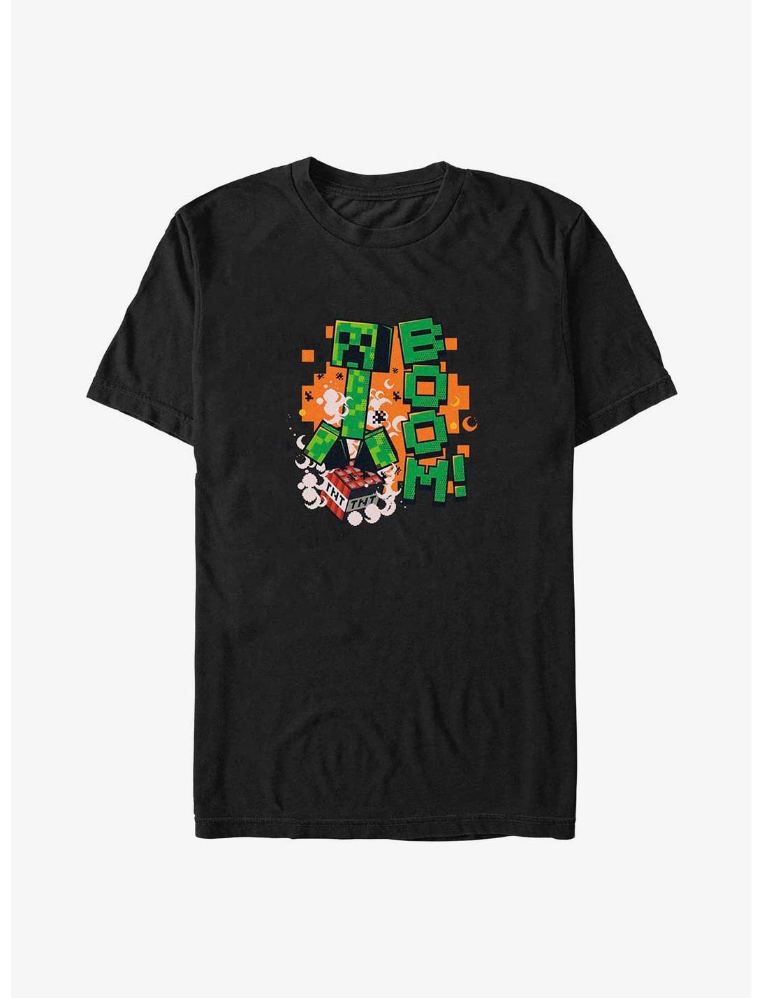 Minecraft Creeper SSS Boom T-Shirt, BLACK, hi-res