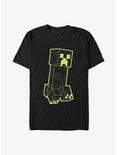 Minecraft Danger Creeper Grid T-Shirt, BLACK, hi-res