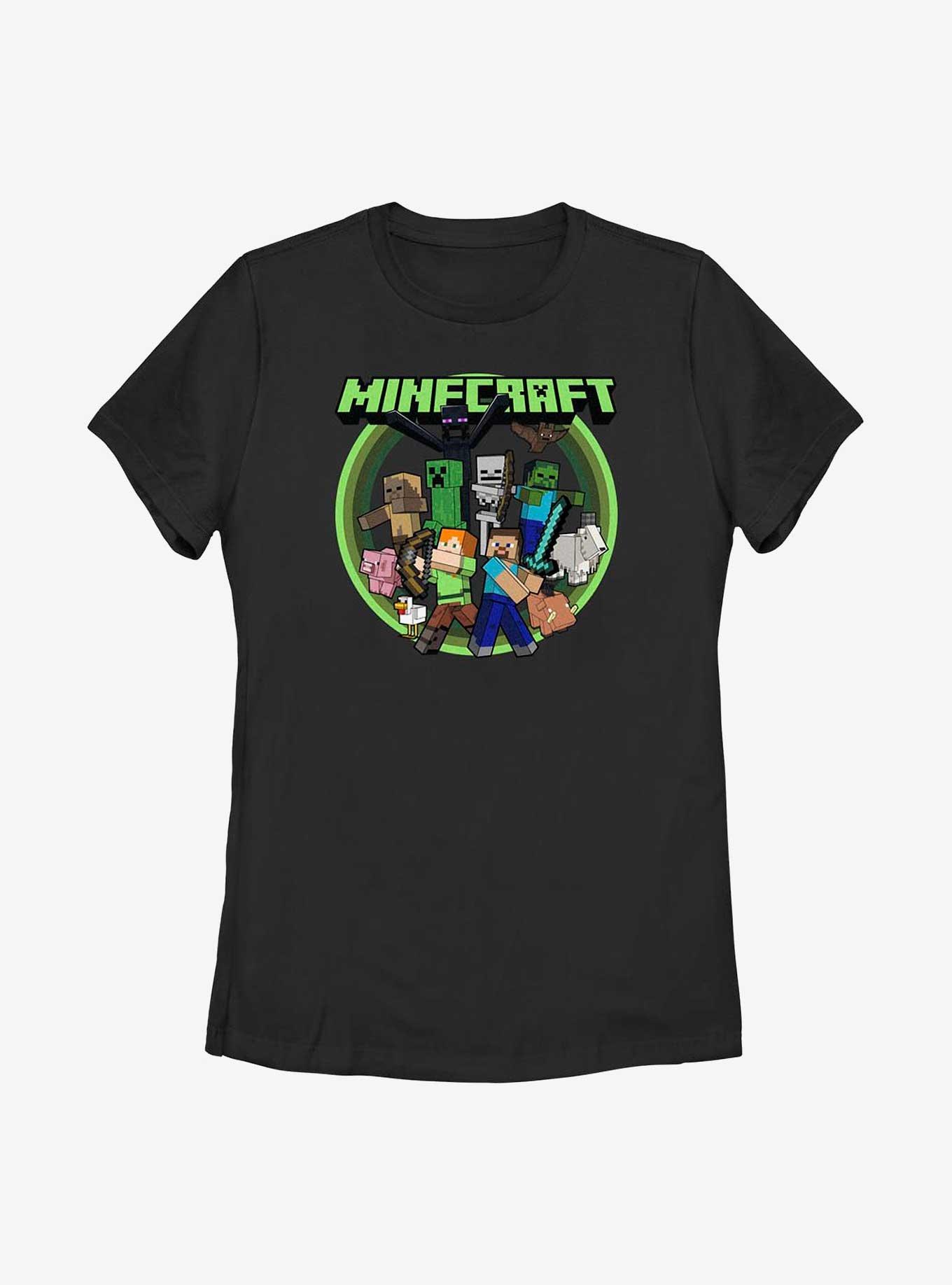 Minecraft All Aboard Circle Womens T-Shirt, , hi-res