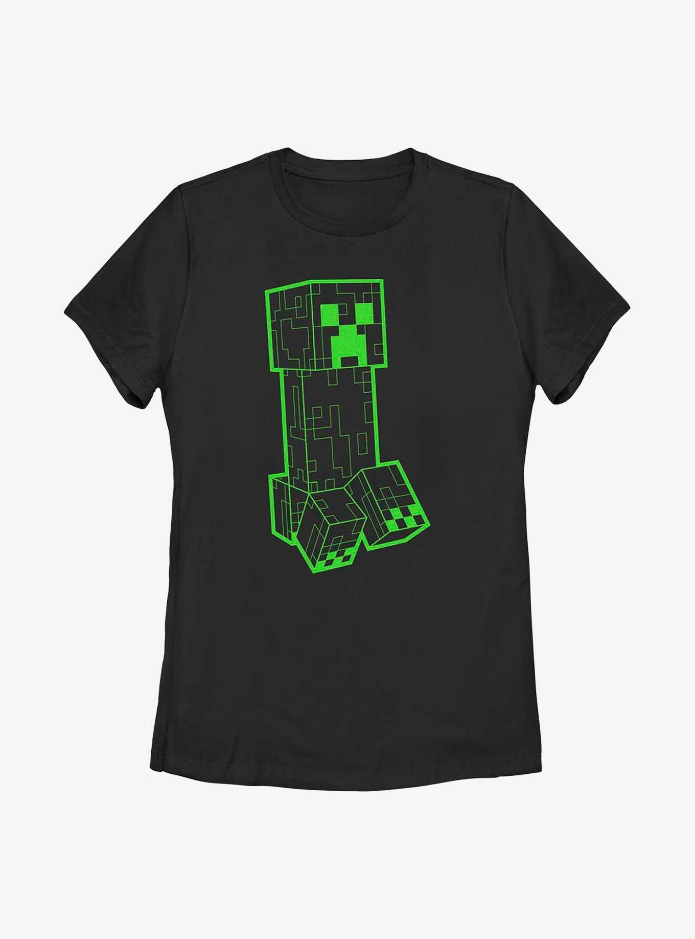 Minecraft Creeper Grid Womens T-Shirt, , hi-res